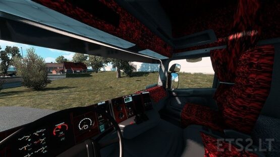 Scania RJL 4s Topline Interior Red Plusch Danish