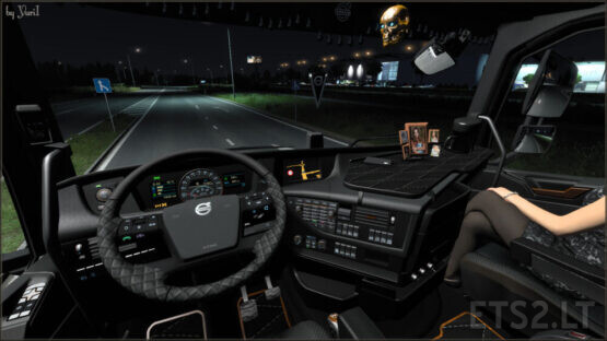 Dark grey Interior Volvo FH16 2012 v.1.0