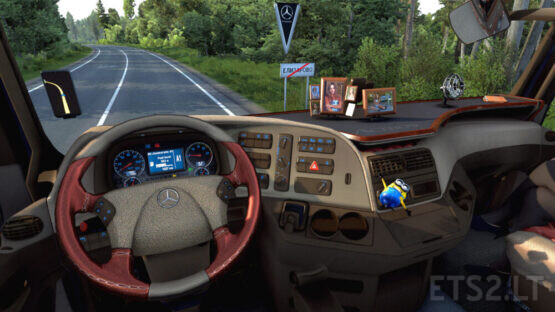 Beige Interior for Mercedes Actros 2009 v.0.9