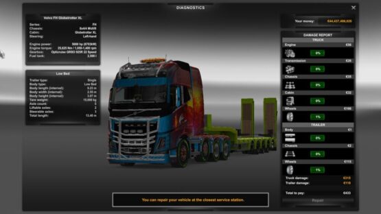 Extra MAX Fuel Tank Capacity for ALL Truck Mod for ETS 1.48