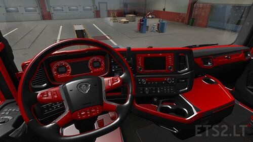 Scania Ng Red and Black interior 1.40