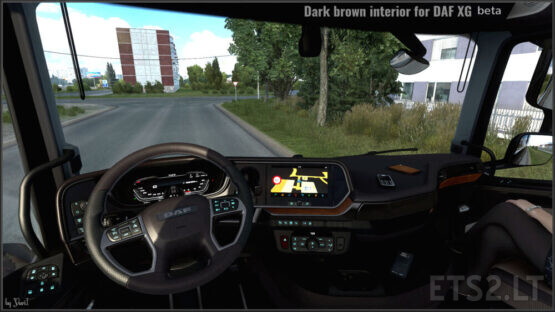 Dark brown interior for DAF XG 0.8