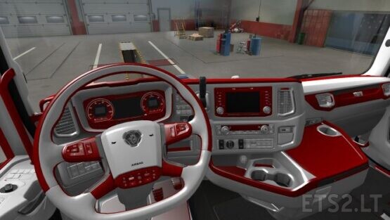 Scania Ng Red and white interior 1.40