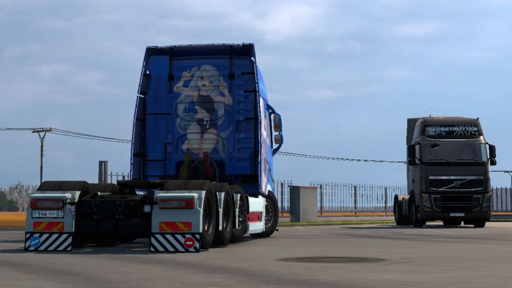 Gawr Gura Skin For Pendragon Volvo FH12/16