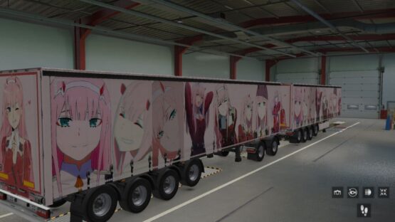 Zero Two trailer skin for ETS2 1.40 – 1.48