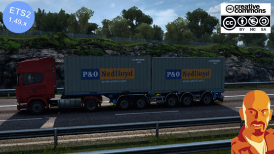 D-TEC FLEXI-TRAILER CONTAINER TRAILER ETS2 1.49.X MANIFEST FIXED