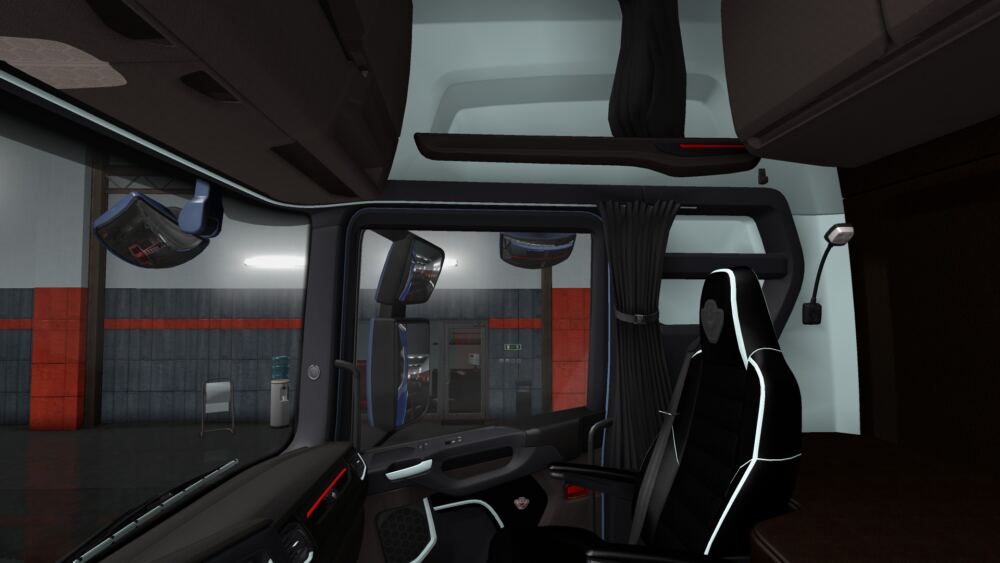 Scania S and R Black White Interior