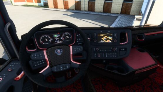 Red Interior for Scania S & R 2016