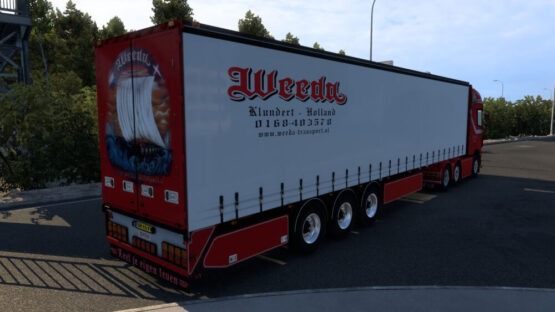 VOGELZANG CURTAIN TRAILER WEEDA TRANSPORT v13.1