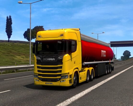 Scania S High Roof Truck Traffic