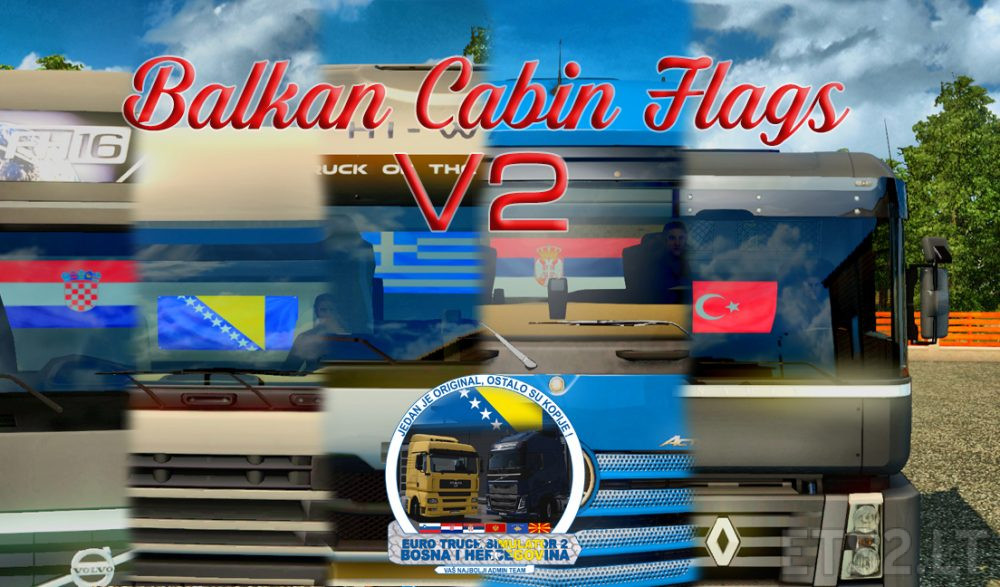 Balkan Cabin Flags