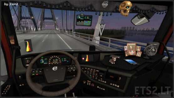 Dark Interior Volvo FH16 2012 v.0.9