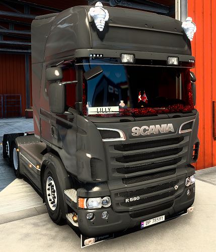 Scania RJL Topline Interior + Exterior Red Danish Plush 2.0