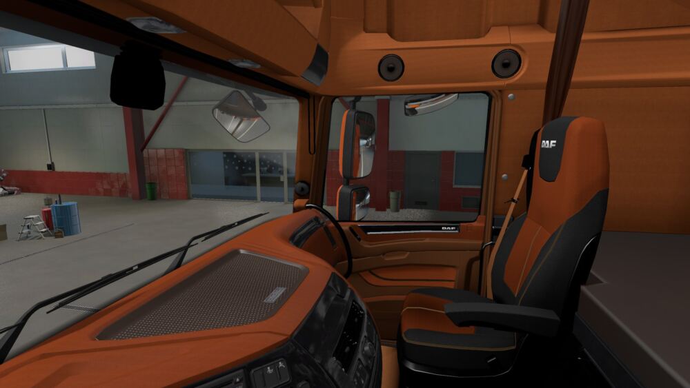 DAF XF Euro 6 Brown Black Interior