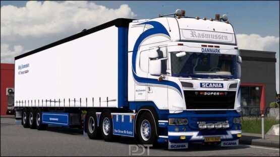 Scania R580 + Trailer Stig Rasmussen v10