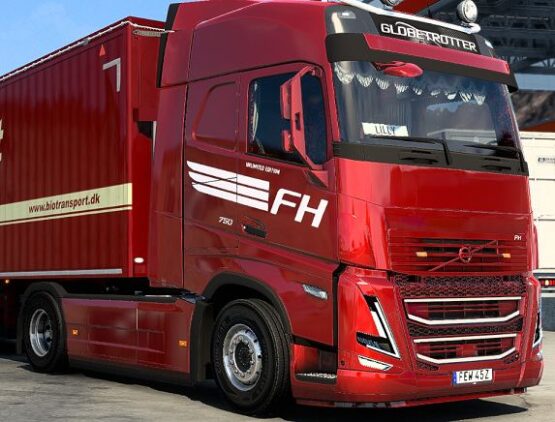 Volvo FH5 Red Danish Plush Interior + Exterior REWORKED