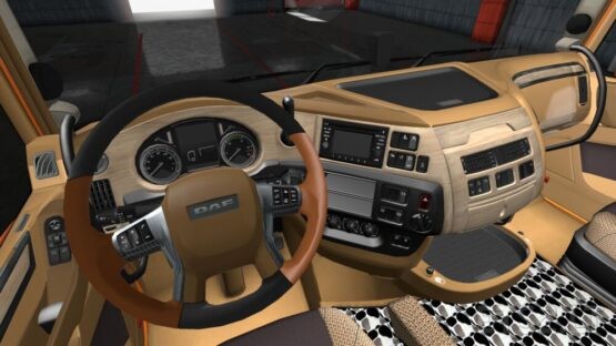 DAF E6 Gold Wood Interior