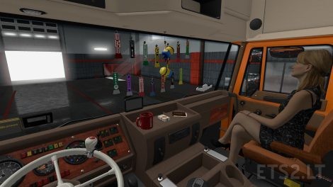 DAF F241 Addon Steering Wheel and Interior Accessory