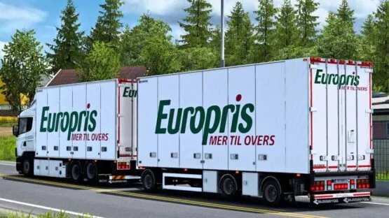 Bussbygg 3 axle drawbar trailer v1.4