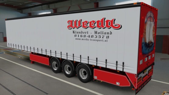 VOGELZANG CURTAIN TRAILER WEEDA TRANSPORT v13.1