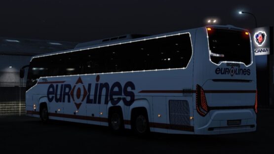 Scania Touring HD + Christmas Lights 1.49