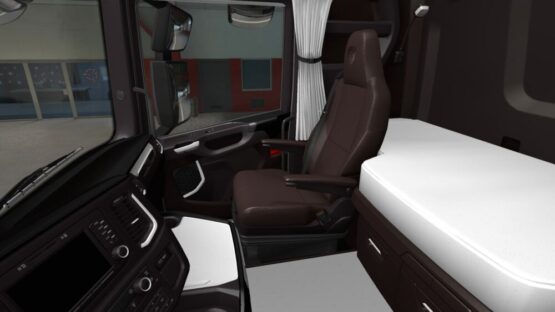 Scania S & R Black White Interior