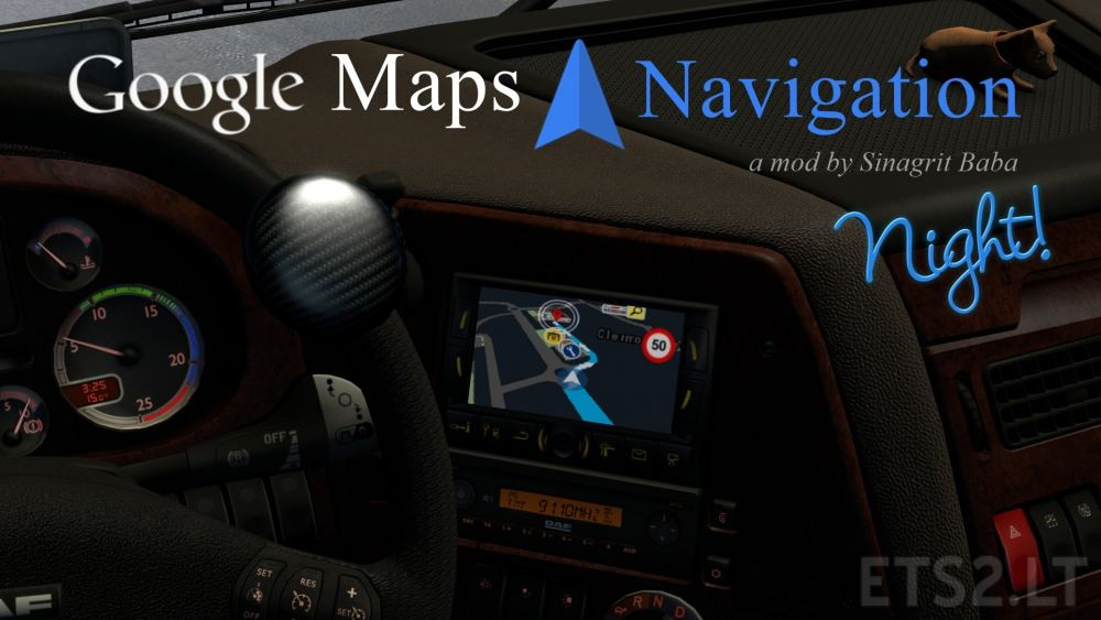 Google Maps Navigation Night Version v 1.9