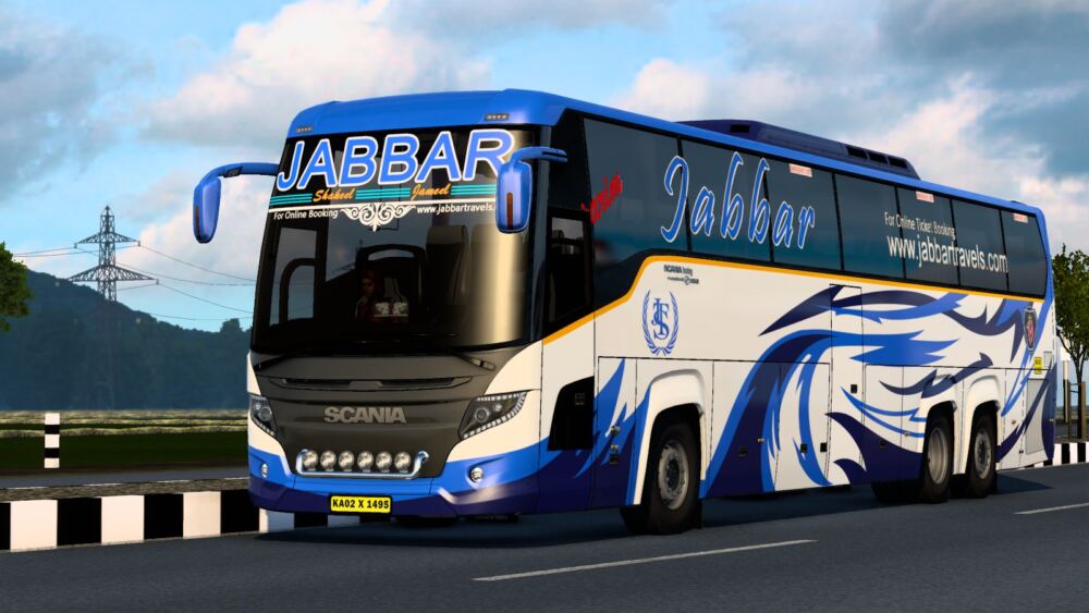 Scania Touring Bus with Indian Livery (RHD)