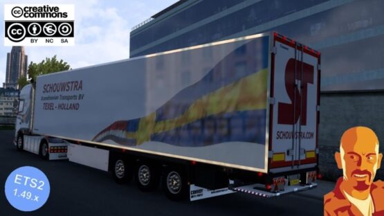 KRONE COOL LINER SCHOUWSTRA LIGHTS FIXED ETS2 1.49.x