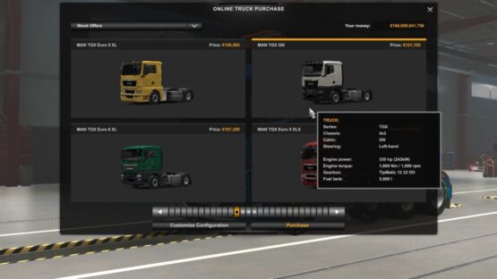 Extra MAX Fuel Tank Capacity V1.2 Mod for ETS 1.48 (5000 Litres)