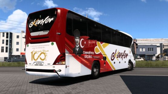 Neoplan Tourliner 13m Euro 6 Konfor Turizm Cumhuriyetle Güçlü100 Skin