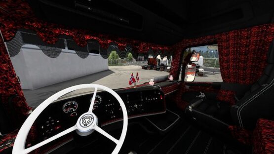 Scania RJL Topline Interior + Exterior Red Danish Plush 2.0