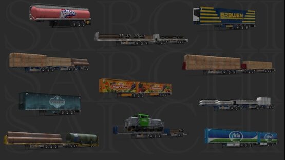 (online) Mix of trailers and company paint jobs for multiplayer Truckers MP