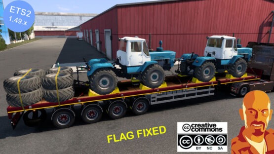 DOLL 4 AXIS FLATBED & FARMING CARGO PACK 1.49 FLAG FIXED