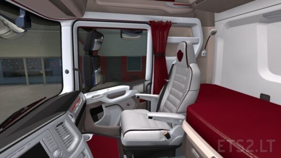 Interior Scania R & S White Red