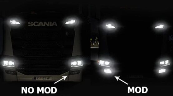 Scania NG Front Bumper Fog Lamps v1.0