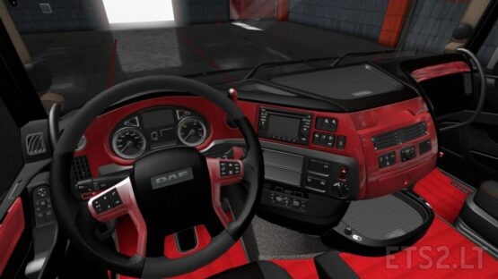 DAF E6 Red Wood Interior