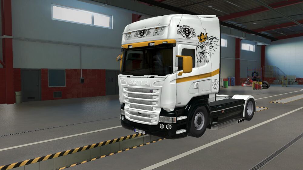 Scania RJL White Skin