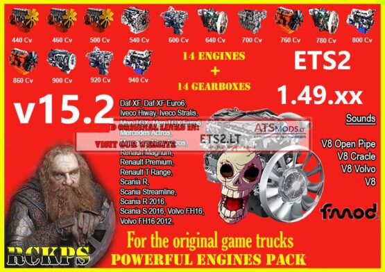 Powerful Engines & Gearboxes Pack v15.2