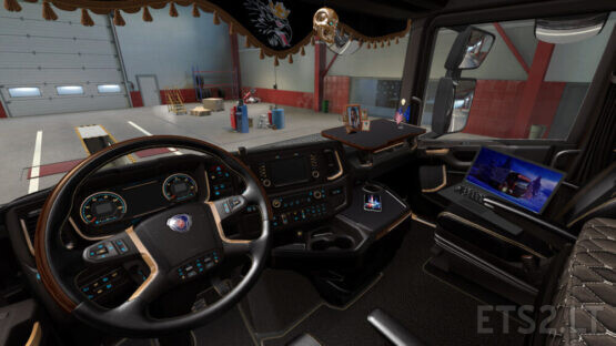 Dark Interior for Scania S/R 2016 1.1