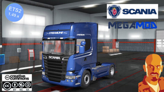 SCANIA MEGAMOD ETS2 1.49.X