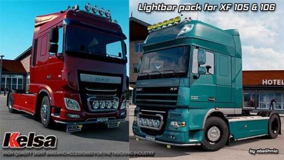 Kelsa Lightbars for DAF XF 105 & 106 [1.47]