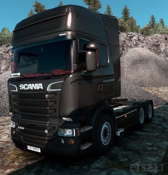 Scania RJL Topline Interior Red Plusch Danish