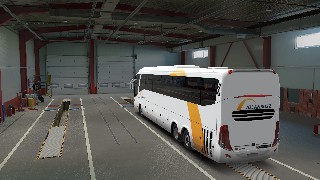 SCANIA G7 Bus Volánbusz (white) Skin