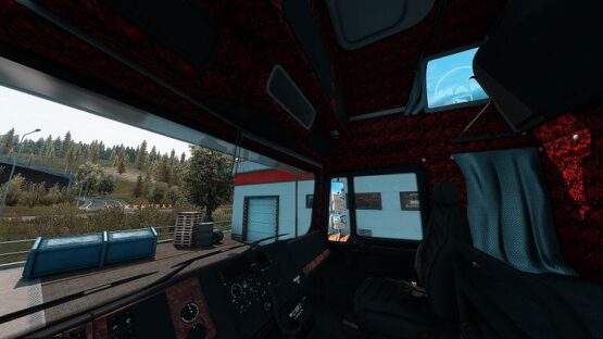 MAN F2000 Red danish Plusch Interior + Exterior