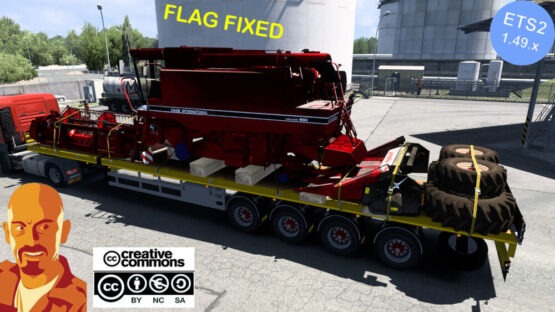 DOLL 4 AXIS FLATBED & FARMING CARGO PACK 1.49 FLAG FIXED