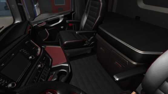 Scania 2016 R&S Red Black Lux Interior