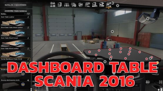 Dashboard Table Scania 2016