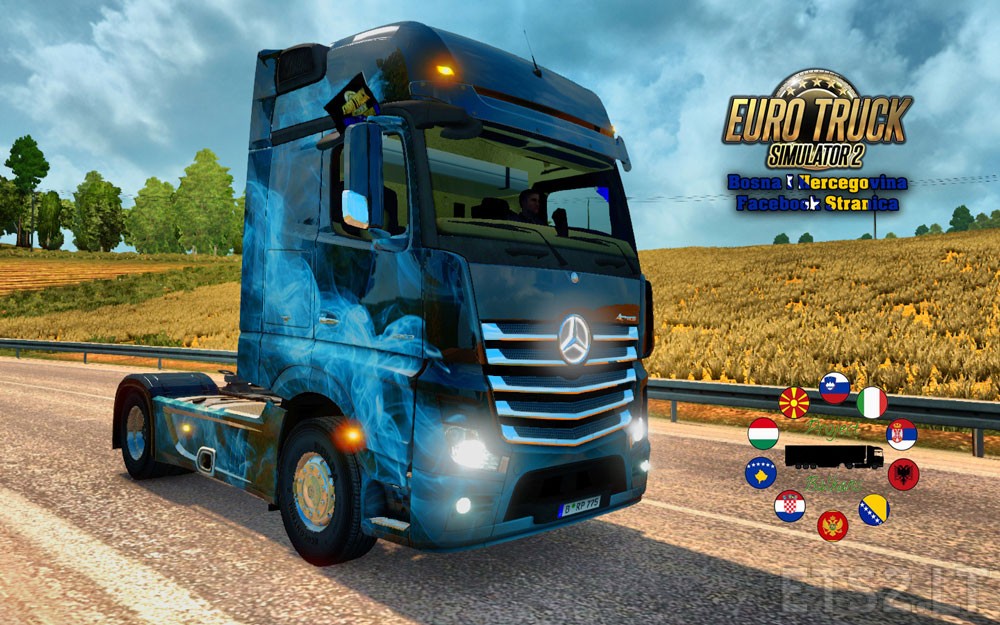 ETS2 BiH & Project Balkans Window Flags