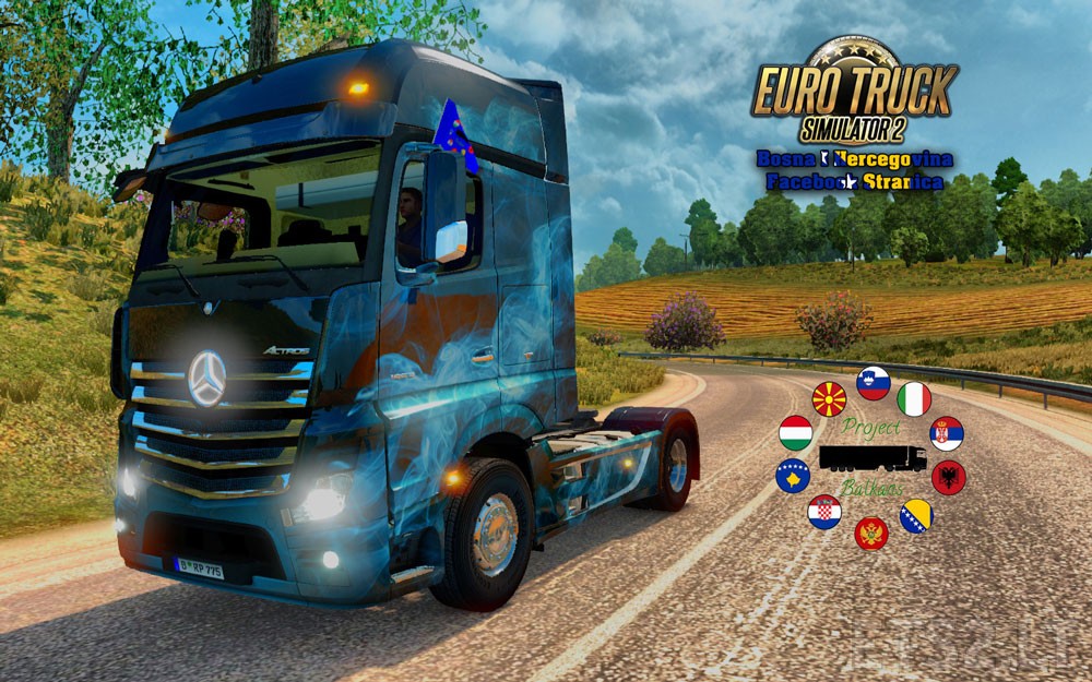 ETS2 BiH & Project Balkans Window Flags